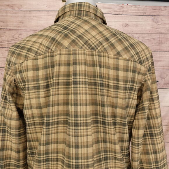 CABELA'S POLYESTER BLEND LONG SLEEVE FLANNEL BUTTON DOWN SHIRT MENS SIZE M - Picture 5 of 7